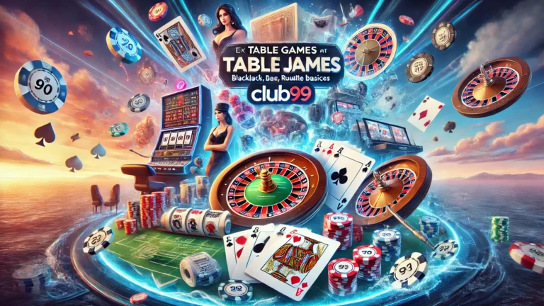 exploring table games at Club99